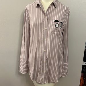 Madewell bottom down face shirt size Medium- light purple.